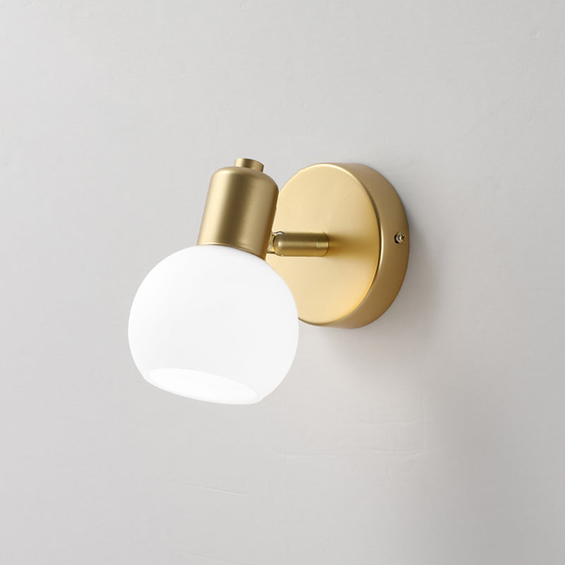 Metal Balls Wall Mounted Light Fixture Modern Style Gold Wall Mounted Light for Bathroom