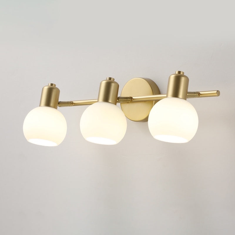 Metal Balls Wall Mounted Light Fixture Modern Style Gold Wall Mounted Light for Bathroom