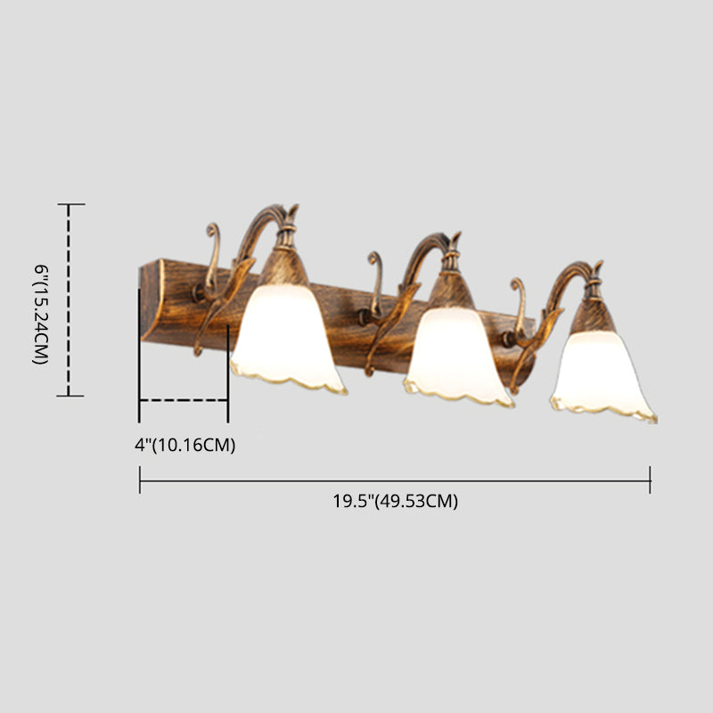 Glazen klokvormige wand gemonteerd licht minimalisme badkamer wandverlichting in zwart