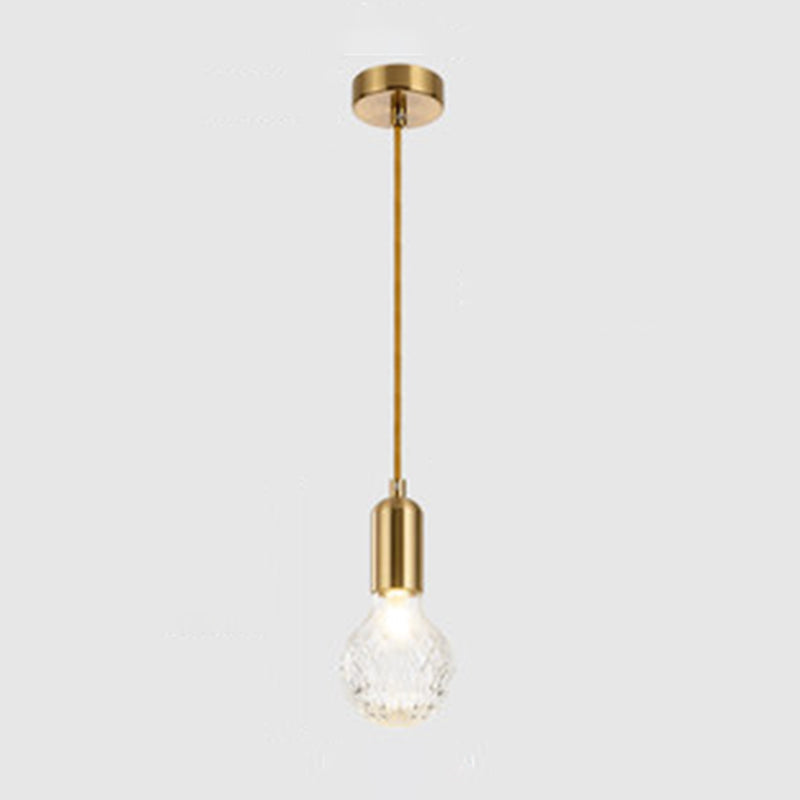 Loft Style Bulb Ceiling Lighting Fixture Metal Down Lighting Pendant for Cloth Shop