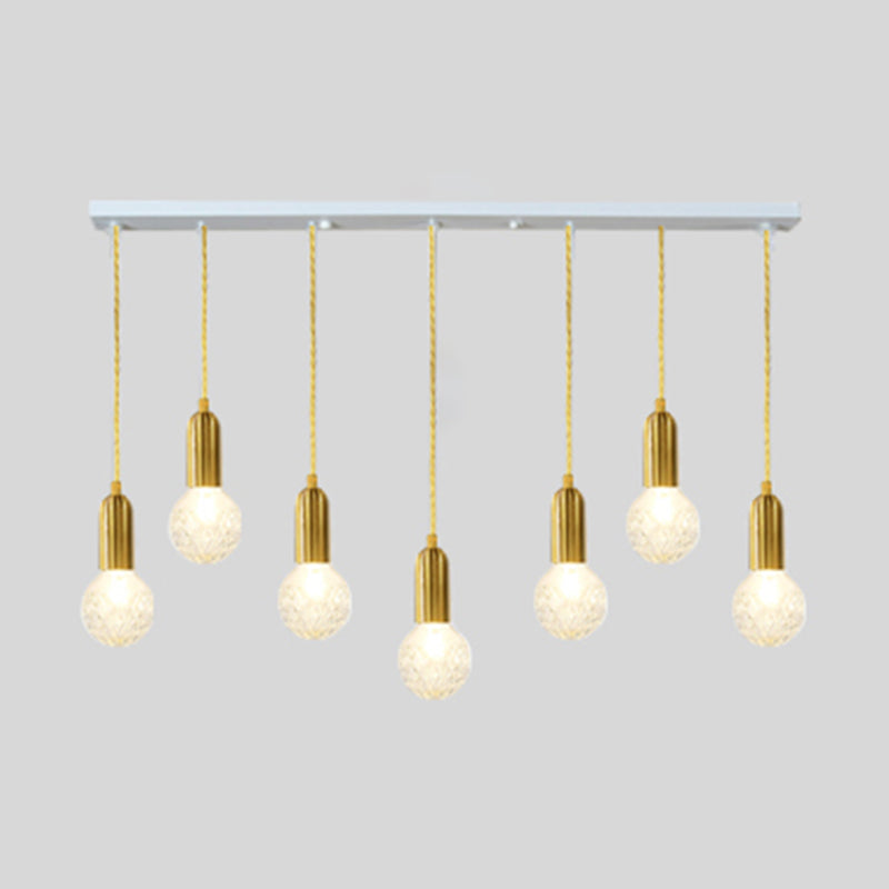 Loft Style Bulb Ceiling Lighting Fixture Metal Down Lighting Pendant for Cloth Shop