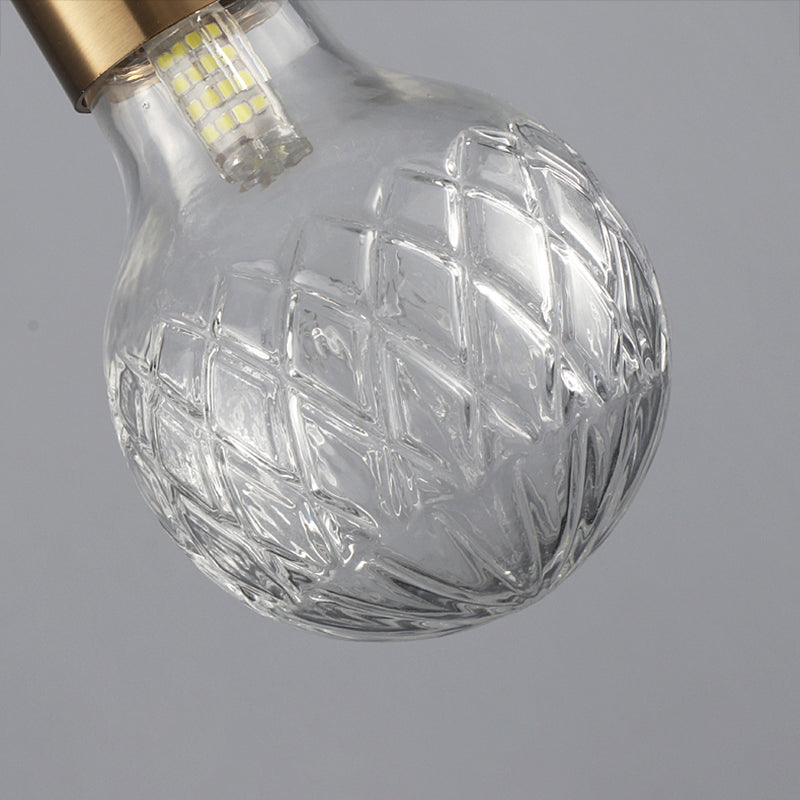 Loft Style Bulb Ceiling Lighting Fixture Metal Down Lighting Pendant for Cloth Shop