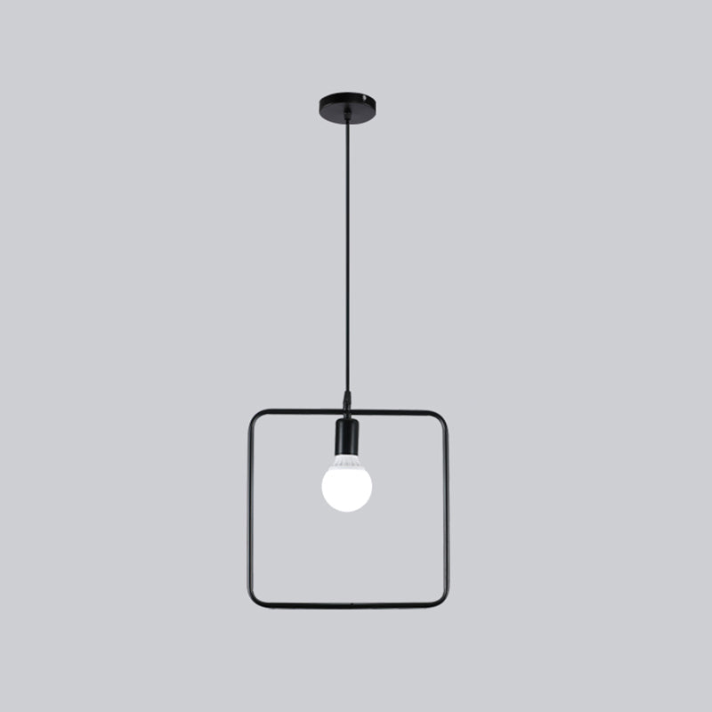 Metallhangende Deckenleuchte geometrische minimalistische Style Hanging Pendellicht für Stoffladen