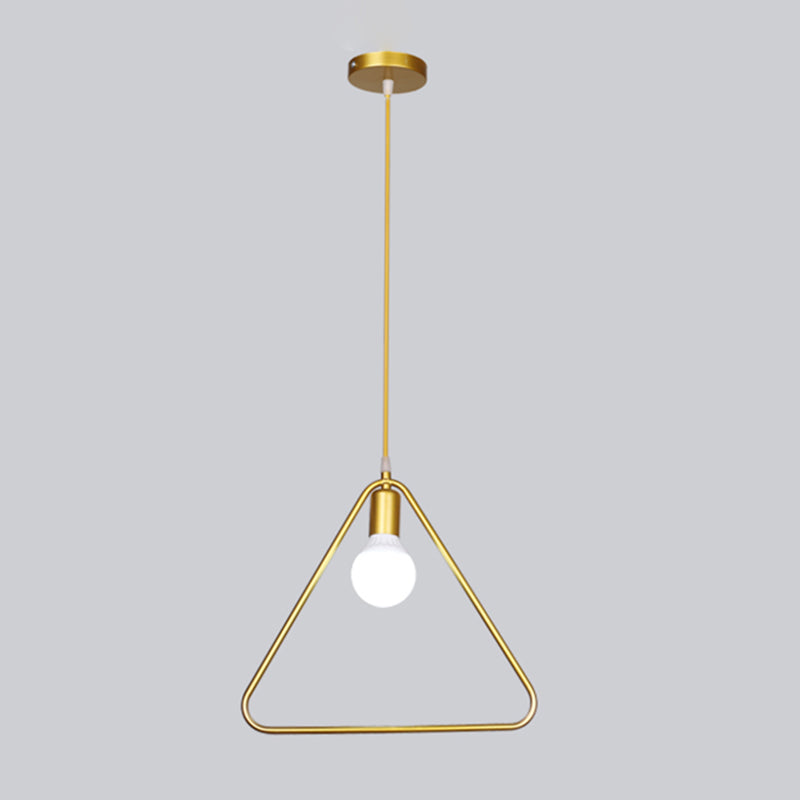 Metallhangende Deckenleuchte geometrische minimalistische Style Hanging Pendellicht für Stoffladen