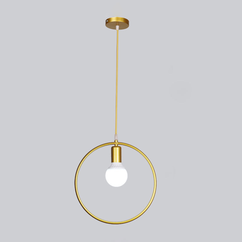 Metallhangende Deckenleuchte geometrische minimalistische Style Hanging Pendellicht für Stoffladen