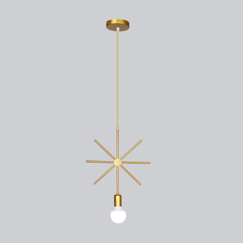 Metallhangende Deckenleuchte geometrische minimalistische Style Hanging Pendellicht für Stoffladen