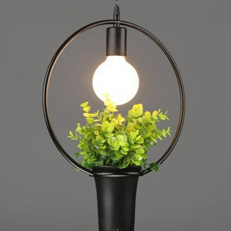 Geometrisch restaurant Hangende hanger lichte loftstijl metalen zwart hangend plafondlicht