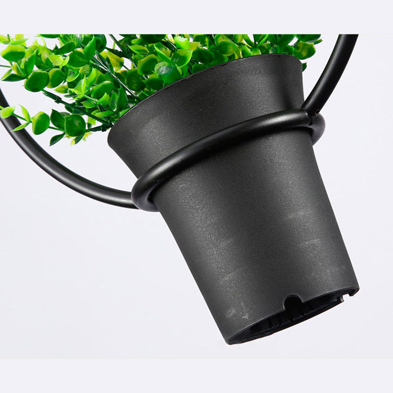 Geometrisch restaurant Hangende hanger lichte loftstijl metalen zwart hangend plafondlicht