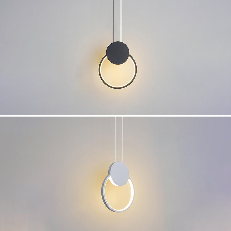 Geometric Acrylic LED Ceiling Light in Modern Singularity Wrought Iron Pendant Light for Commercial Place