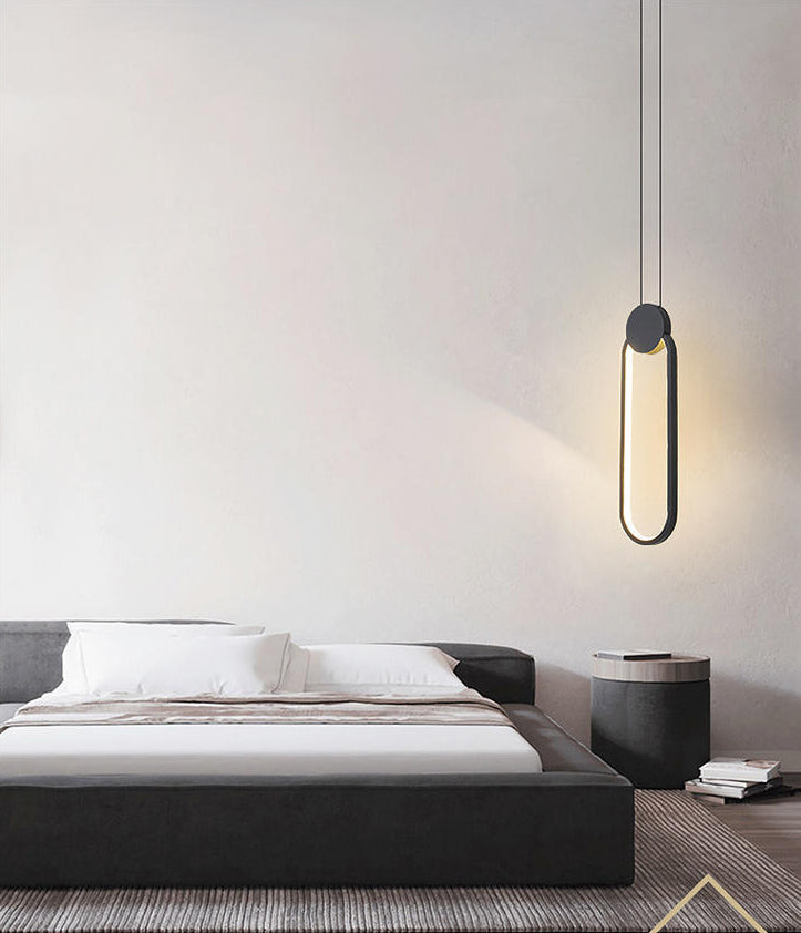 Geometric Acrylic LED Ceiling Light in Modern Singularity Wrought Iron Pendant Light for Commercial Place