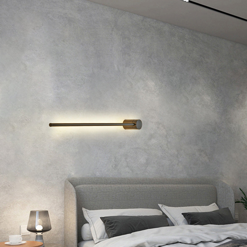 Iluminación de pared LED de aluminio Media Moder Minimalista Minimalista Luz de luz lámparas para sala de estar