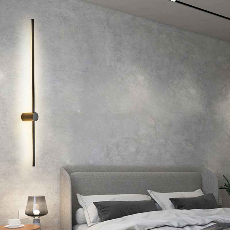 Iluminación de pared LED de aluminio Media Moder Minimalista Minimalista Luz de luz lámparas para sala de estar
