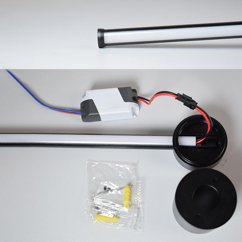 Iluminación de pared LED de aluminio Media Moder Minimalista Minimalista Luz de luz lámparas para sala de estar