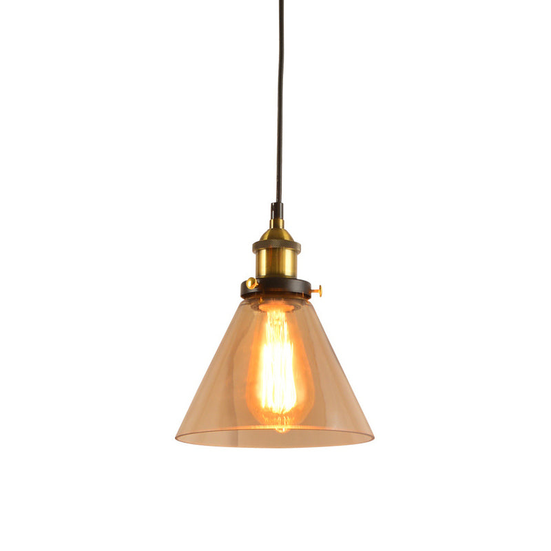 Dachbodenstil Schattierter Anhänger Beleuchtung Fixierglas Hanging Leuchte für Esszimmer