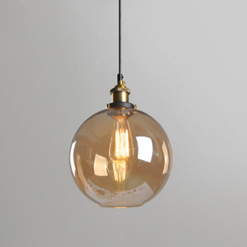 Glazen gearceerde plafondverlichting armatuur loftstijl restaurant hanglamp plafondlicht