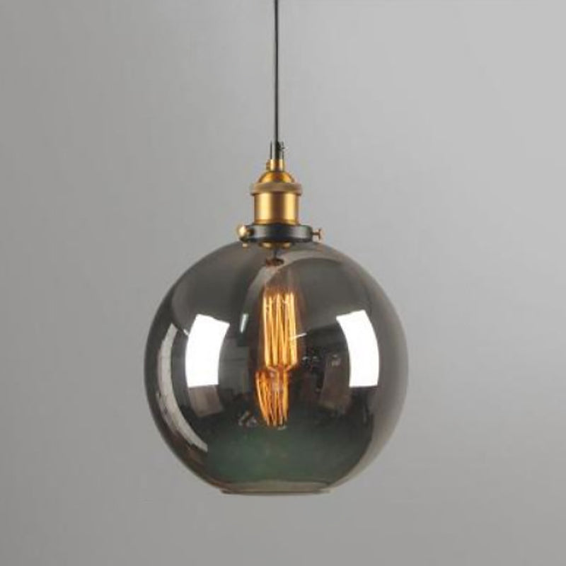 Glazen gearceerde plafondverlichting armatuur loftstijl restaurant hanglamp plafondlicht