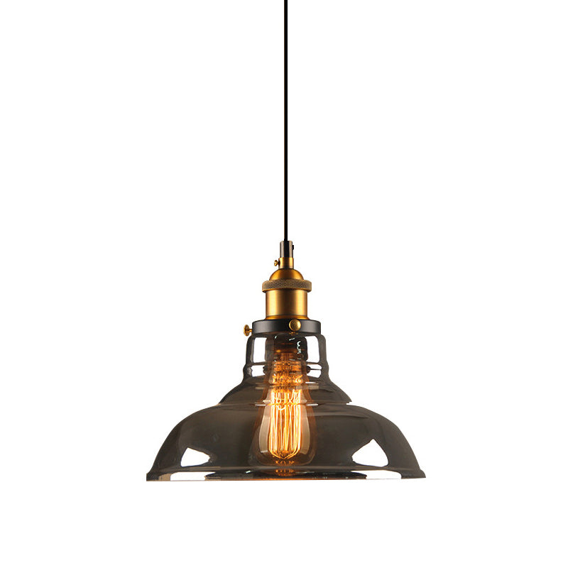 Fumo grigio lampada a sospensione in stile industriale fienile a sospensione a sospensione