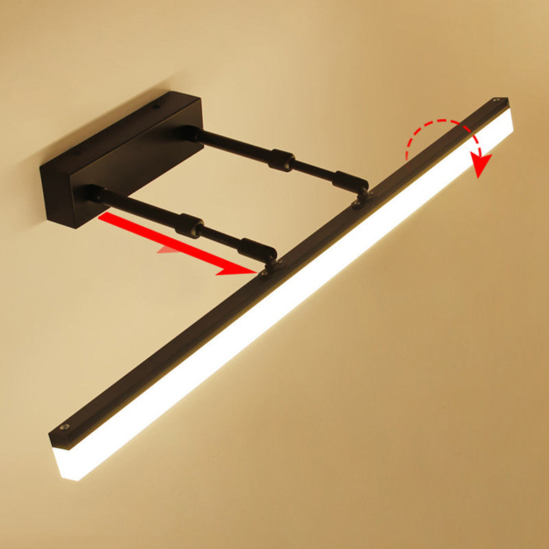 Moderne Einfachheit Rechteck Eitelkeitsleuchte Acryl -Wandbeleuchtung für Badezimmer