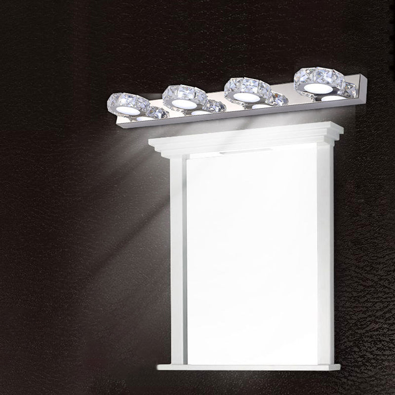 Circles Wall Lighting Fixture Minimalist Style Crystal Clear Wall Mounted Light Fixture