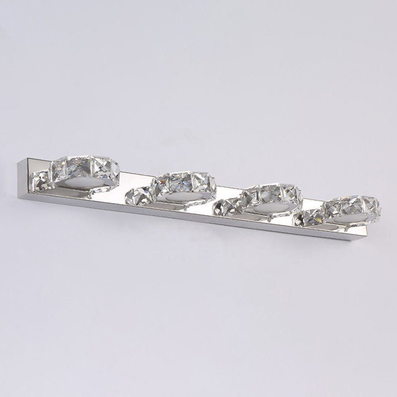 Circles Wall Lighting Fixture Minimalist Style Crystal Clear Wall Mounted Light Fixture