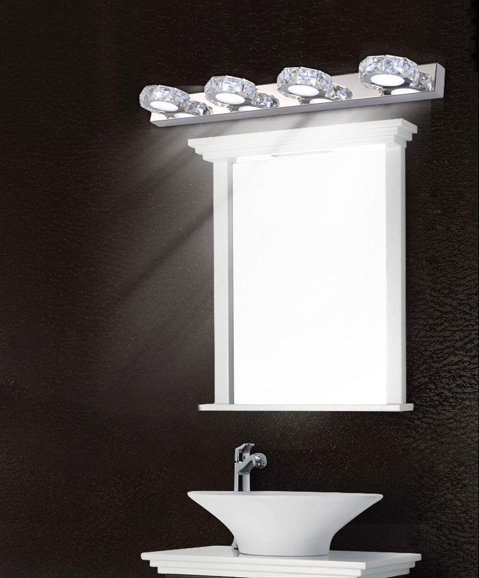 Circles Wall Lighting Fixture Minimalist Style Crystal Clear Wall Mounted Light Fixture