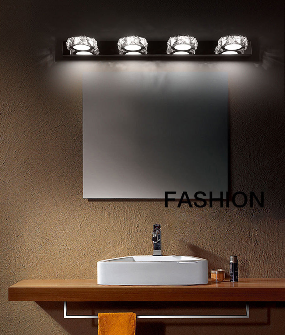 Circles Wall Lighting Fixture Minimalist Style Crystal Clear Wall Mounted Light Fixture