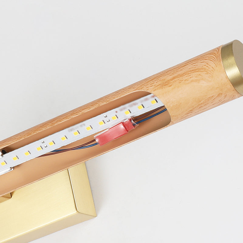 Horizontale Metallwandbeleuchtung Moderne LED -Holzwandhalterung Leuchte Leuchte Leuchte