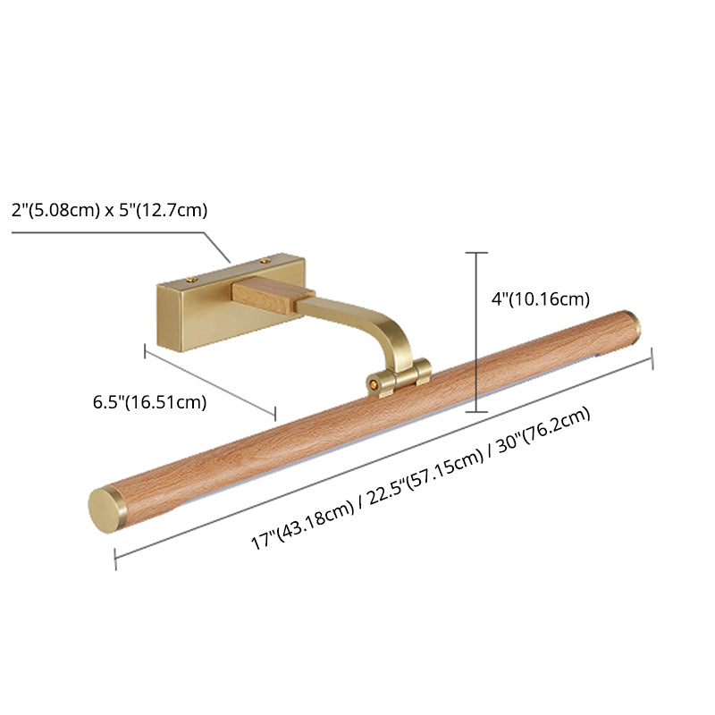 Horizontale Metallwandbeleuchtung Moderne LED -Holzwandhalterung Leuchte Leuchte Leuchte