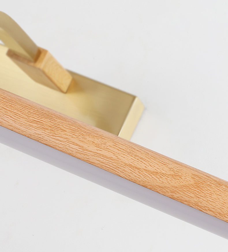 Horizontale Metallwandbeleuchtung Moderne LED -Holzwandhalterung Leuchte Leuchte Leuchte