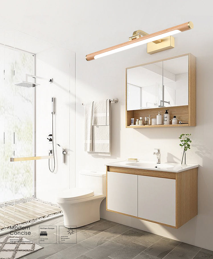 Horizontale Metallwandbeleuchtung Moderne LED -Holzwandhalterung Leuchte Leuchte Leuchte