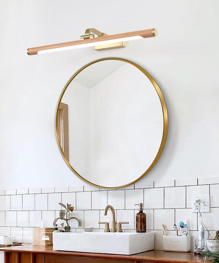 Horizontale Metallwandbeleuchtung Moderne LED -Holzwandhalterung Leuchte Leuchte Leuchte