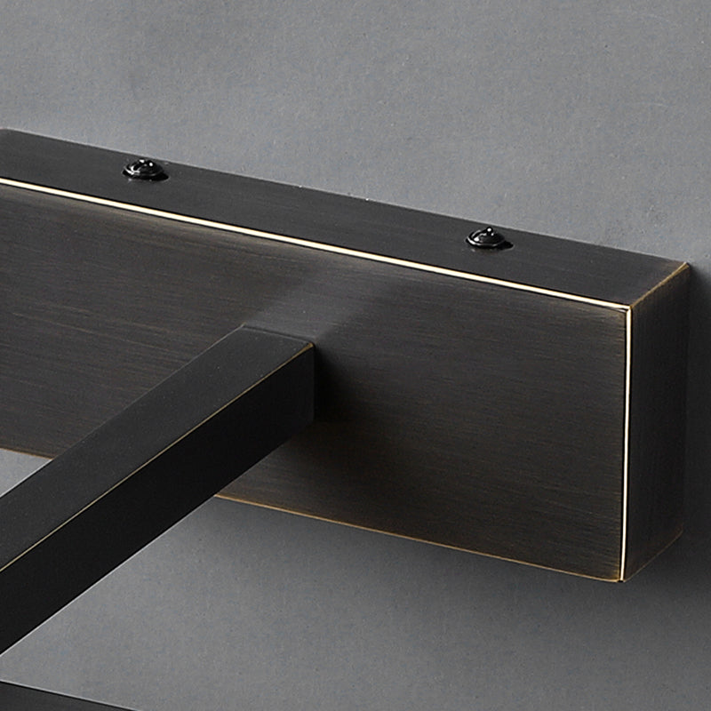 Modern Minimalist Style Linear Wall Mounted Vanity Lights Copper Flush Mount Wall Sconce for Bathroom