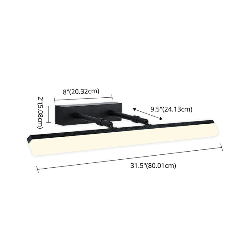 Miroir rectangulaire à style minimaliste moderne