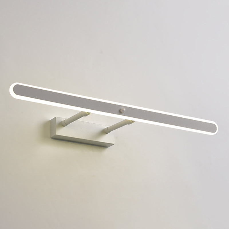 Style minimaliste moderne Améliorations d'éclairage de vanité de vanité rationalisée Idées d'éclairage de vanité acrylique pour salle de bain