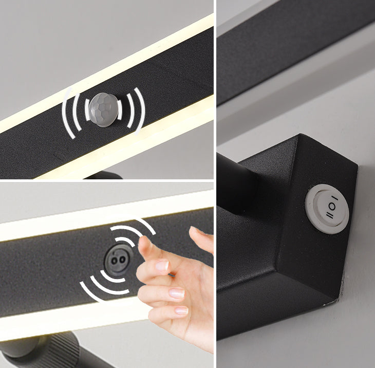 Style minimaliste moderne Améliorations d'éclairage de vanité de vanité rationalisée Idées d'éclairage de vanité acrylique pour salle de bain