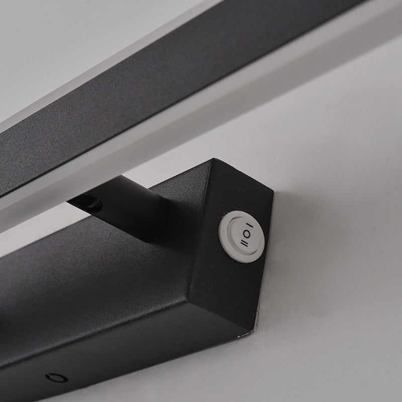 Style minimaliste moderne Améliorations d'éclairage de vanité de vanité rationalisée Idées d'éclairage de vanité acrylique pour salle de bain