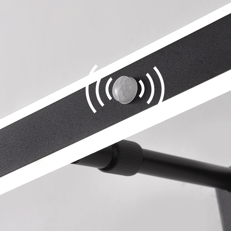 Style minimaliste moderne Améliorations d'éclairage de vanité de vanité rationalisée Idées d'éclairage de vanité acrylique pour salle de bain