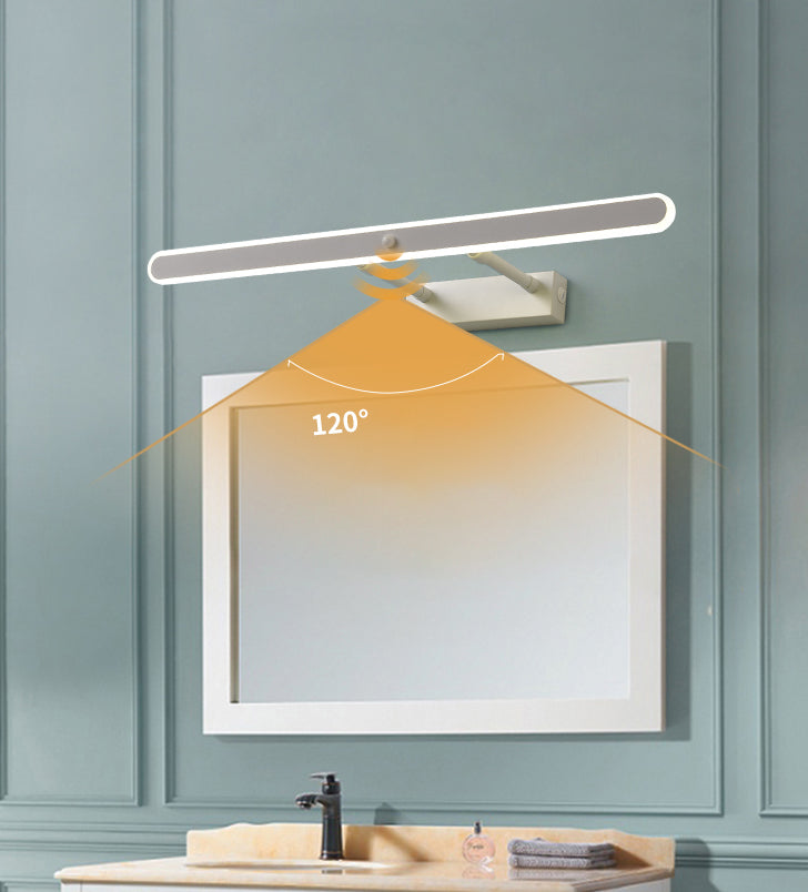 Style minimaliste moderne Améliorations d'éclairage de vanité de vanité rationalisée Idées d'éclairage de vanité acrylique pour salle de bain