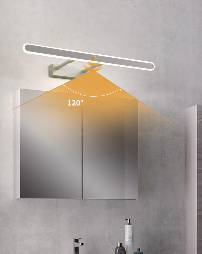 Style minimaliste moderne Améliorations d'éclairage de vanité de vanité rationalisée Idées d'éclairage de vanité acrylique pour salle de bain