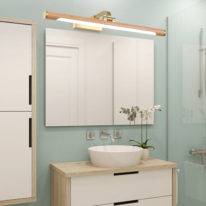 Horizontale Metallwandbeleuchtung Moderne LED -Holzwandhalterung Leuchte Leuchte Leuchte