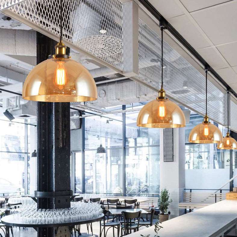 Dachbodenstil Schattierter Anhänger Beleuchtung Fixierglas Hanging Leuchte für Esszimmer