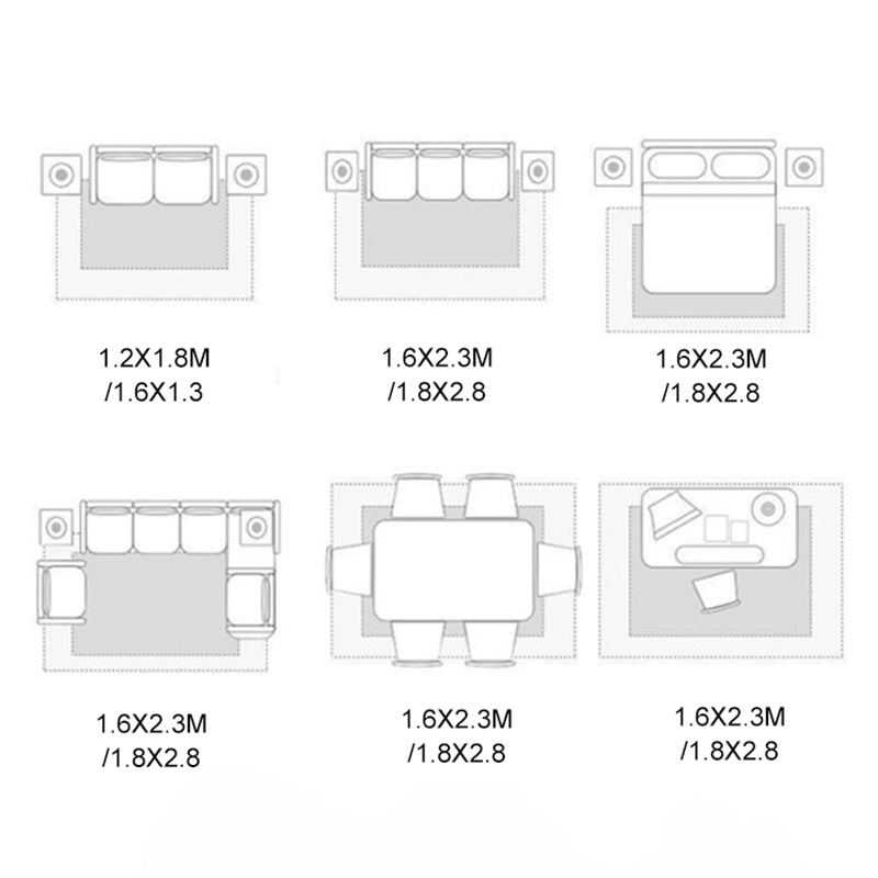 Green Tone Modern Indoor Rug Polyester Geometric Splicing Print Carpet Easy Care Rug for Home Decoration