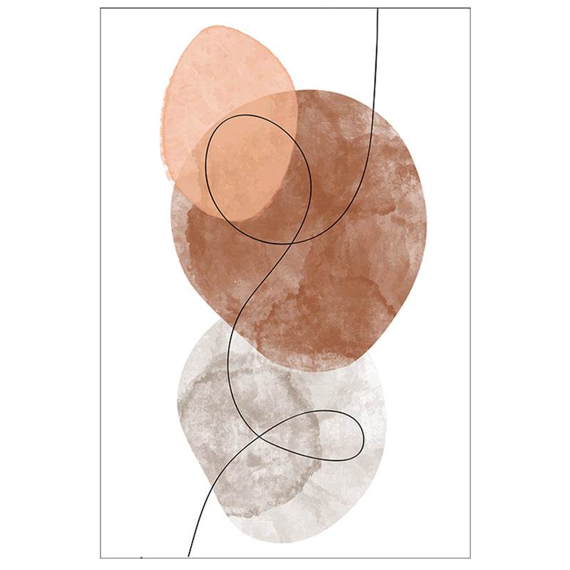 Casual Color Block Carpet White Tone Polyester Rug Anti-Slip Backing Carpet for Living Room