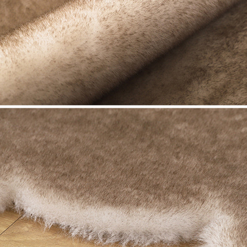 Lovely Bear shaped Area Rug Stylish Solid Shag Polypropylene Indoor Carpet Easy Care Friendly Washable Rug for Bedroom