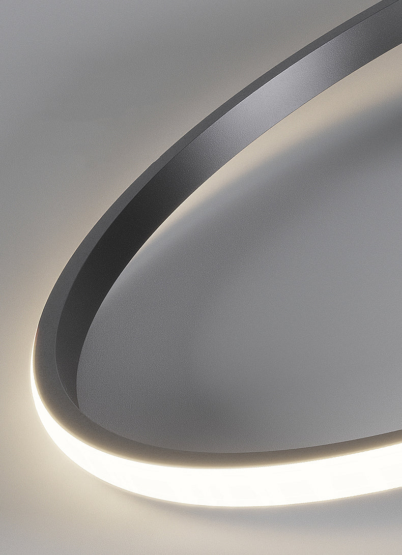 Contemporary 1-Light LED Flush Ceiling Light Metal Circle Ceiling Light Fixture for Bedroom