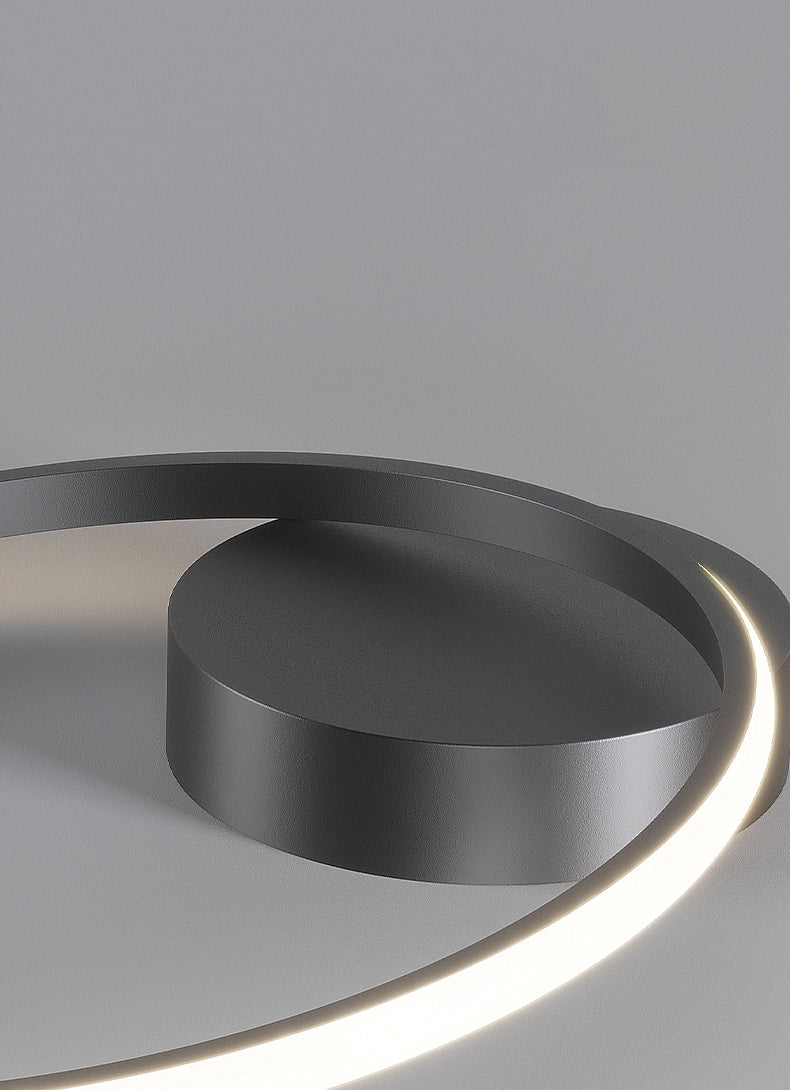 Contemporary 1-Light LED Flush Ceiling Light Metal Circle Ceiling Light Fixture for Bedroom