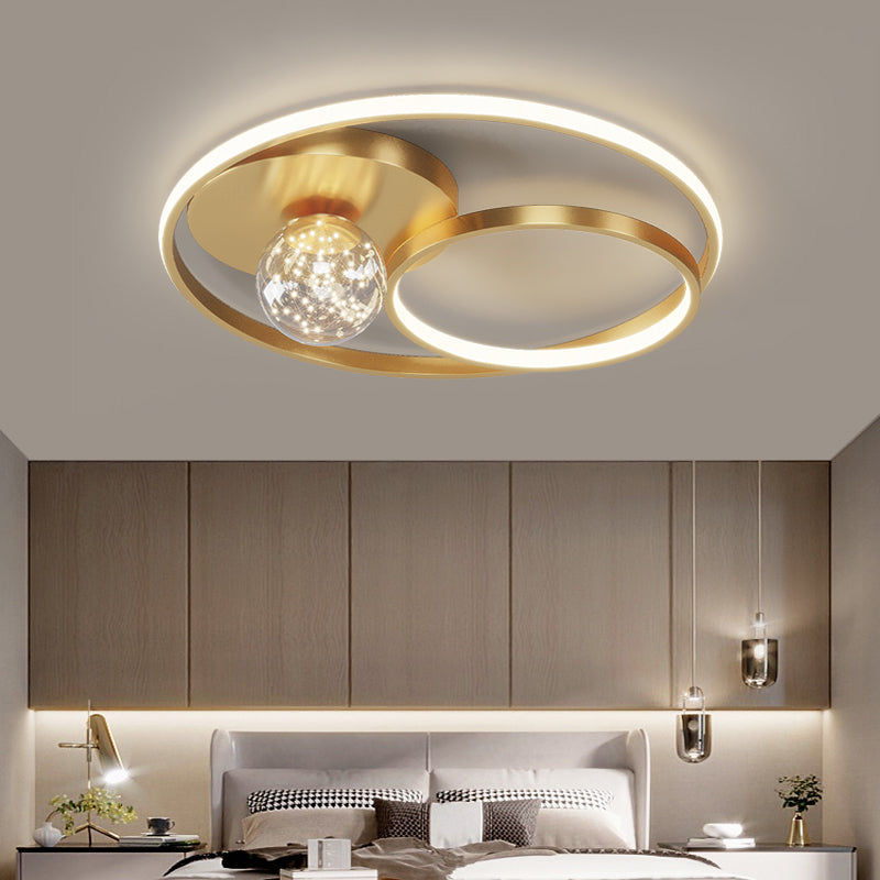 Rond métal LED encastré lampe unique chambre nouveau luminaire encastré moderne