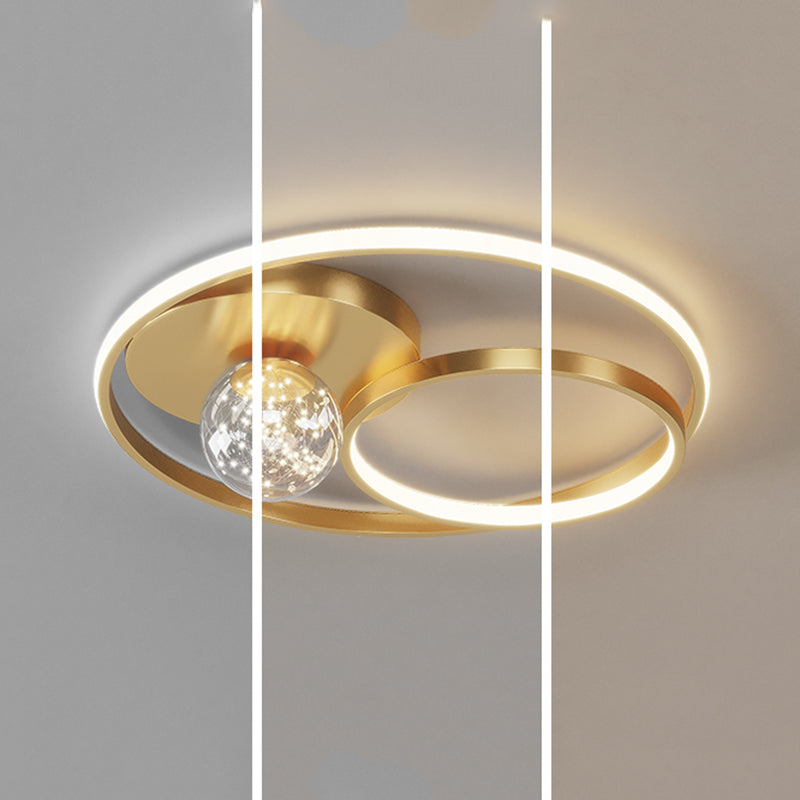 Rond métal LED encastré lampe unique chambre nouveau luminaire encastré moderne