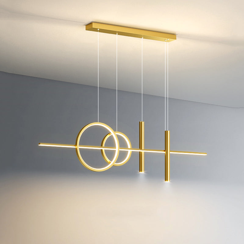 Moderno lampadario lineare LED LED LIGHT LIMA ALLIMINA