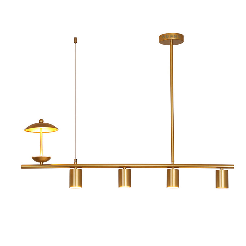 Lámpara de lámpara lineal moderna lámpara de lámpara múltiple iluminación de sala de vestíbulo